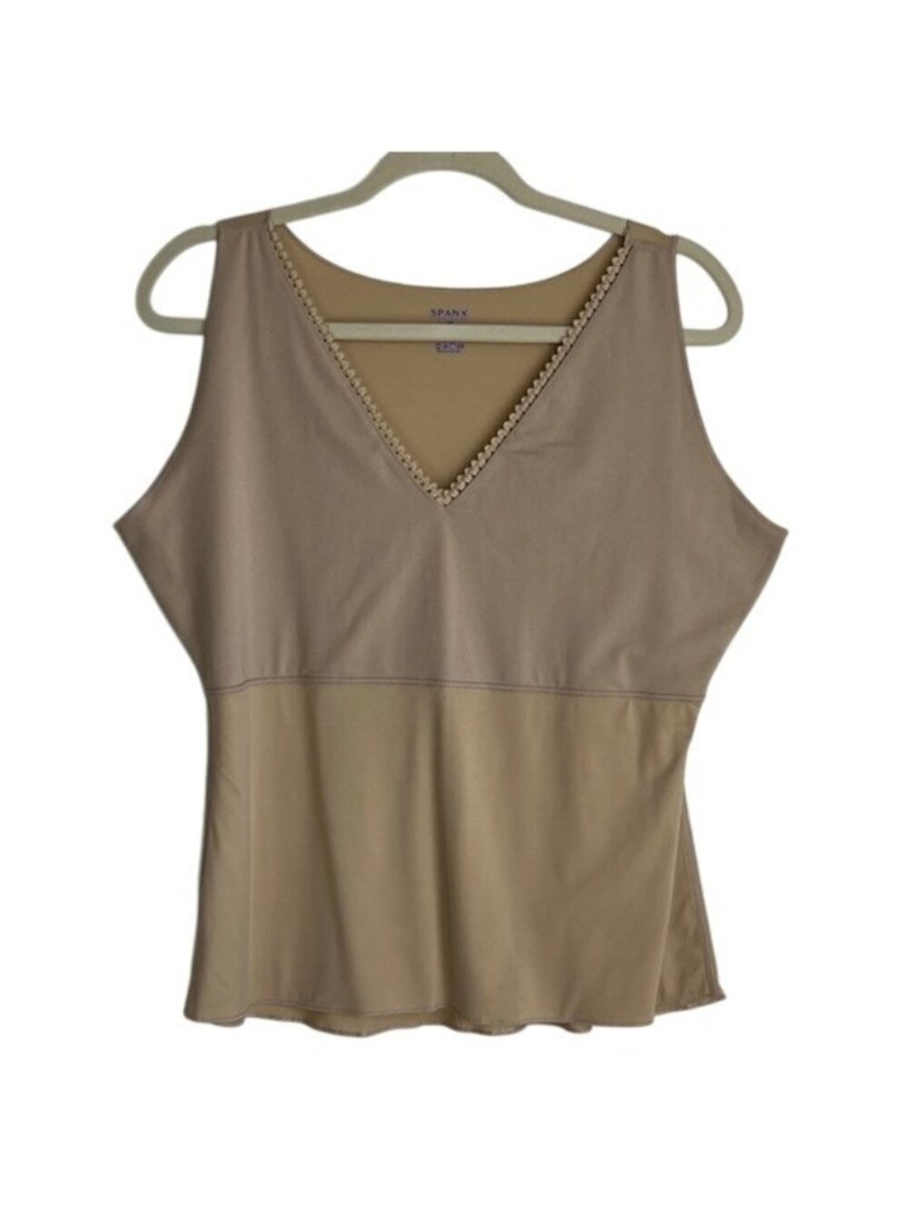 Spanx Hide & Sleek V-Neck Compression Tank Top Cami Size 3X